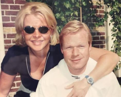 Bartina Koeman with her husband Ronald Koeman back in their old days.